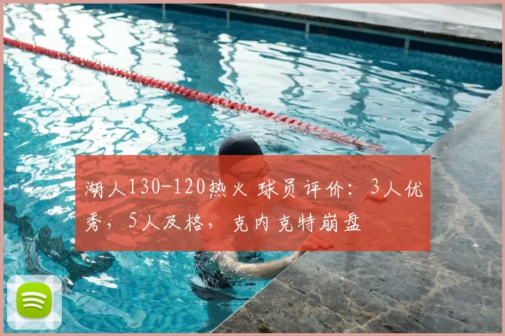 湖人130-120热火 球员评价:3人优秀,5人及格,克内克特崩盘